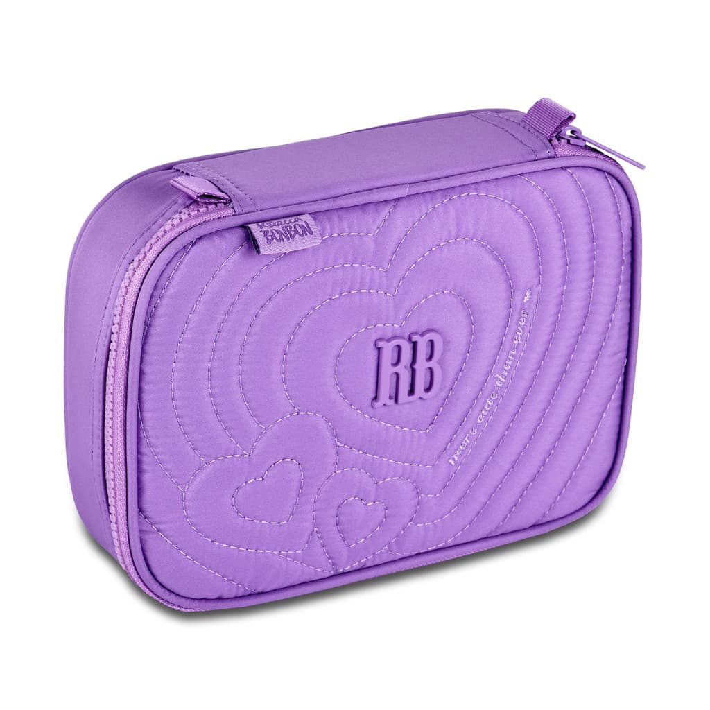 Estojo Infantil Com 01 Bolso Feminino Rebecca Bonbon Coraçâo - Clio Style COR:LILAS