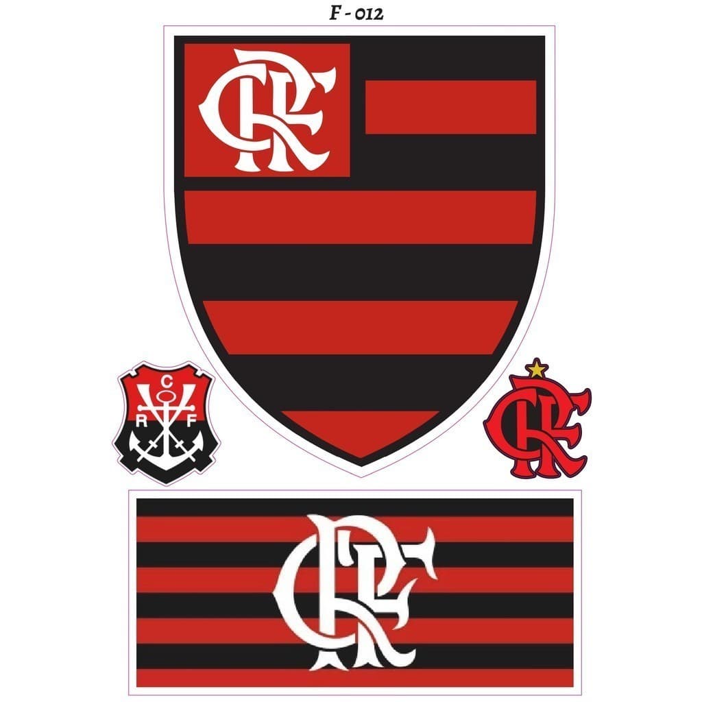 Cartela De Adesivos F012 - Personalizados  - Time - Futebol - Carro Moto - Torcida Bike Caminhão  Adesivo Grande