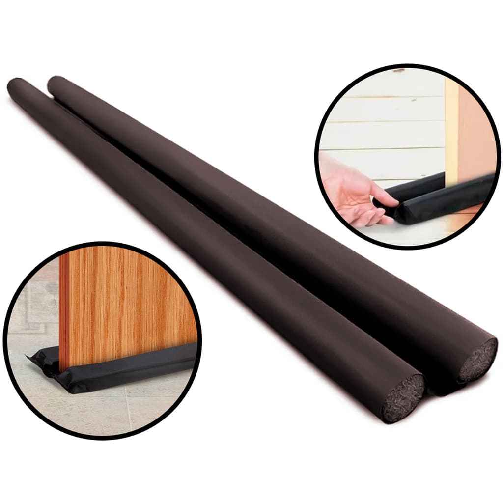 Protetor De Porta Rolinho Vedação Dupla Contra Poeira Insetos Anti Ruído Impermeável 90cm Maxximo	