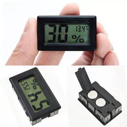 Mini lcd digital termômetro higrômetro medidor testador sonda incubadora medidor de umidade temperatura sensor detector