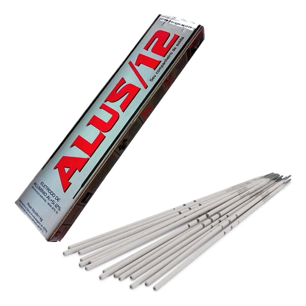 Eletrodo Revestido Solda Alumínio Alus 12 3.25mm - 50 Gramas