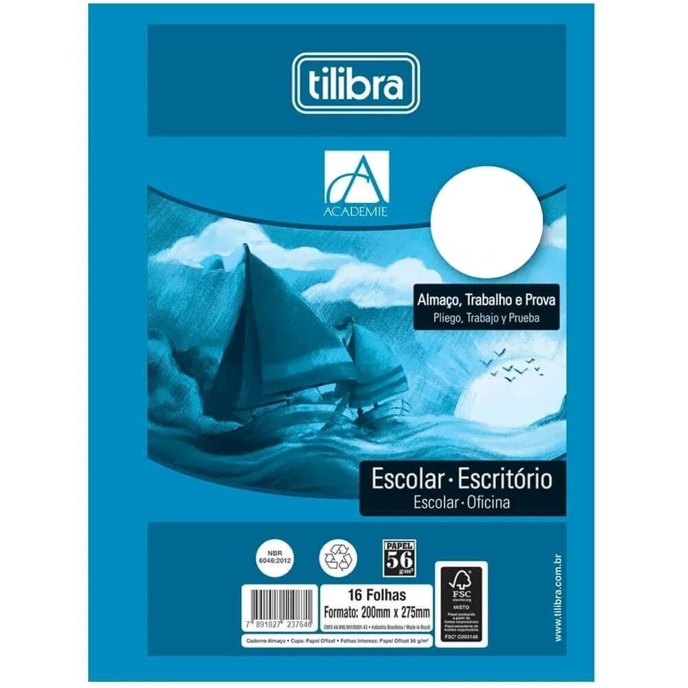 Papel Almaco Sem Pauta Universitario Academie com 16 Folhas - Tilibra