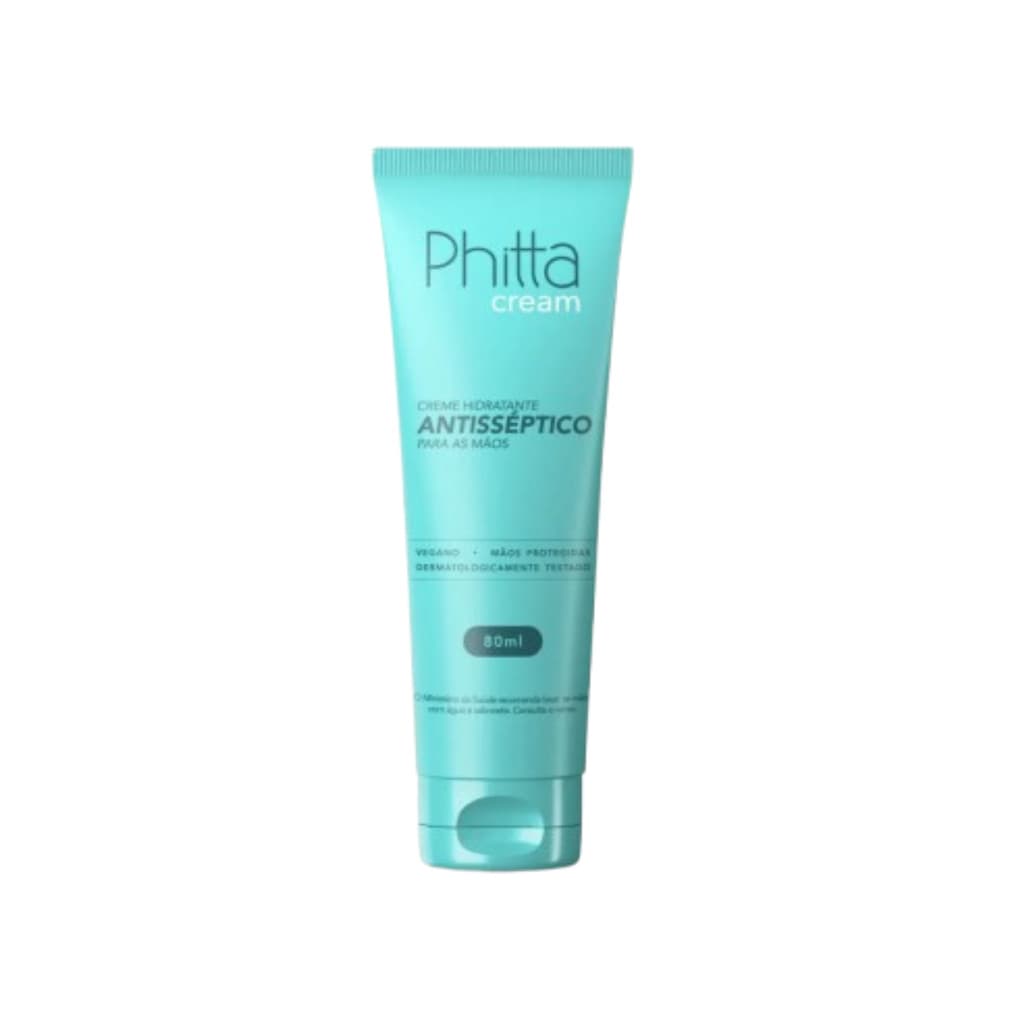 Phitta Cream Hidratante Anti-séptico Bacterecida Virucida Para As Mãos 80ml