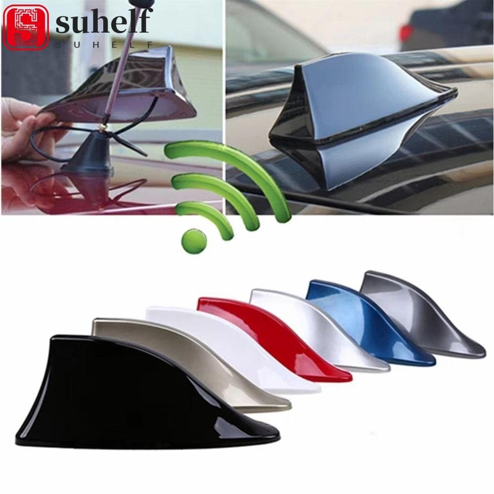 Antena De Barbatana De Tubarão Para Carro SUHELF , Sinal De Rádio Sem Perfurações FM/AM , Tampa De Aérea À Prova D'água