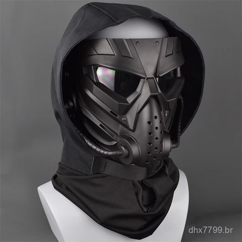 Máscara de proteção completa tática CS de ação ao vivo, máscara de proteção de paintball paintball, máscara de formato e