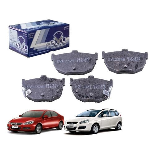 4 Pastilha Freio Traseira Jac J5 J6 2011 2012 2013 2014 2015