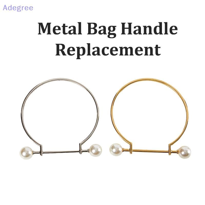 Adegree Alça De Bolsa De Metal , Alças Substituição , Faça Você Mesmo , Feita À Mão Para Fazer , Imitação De Pérola , Ci