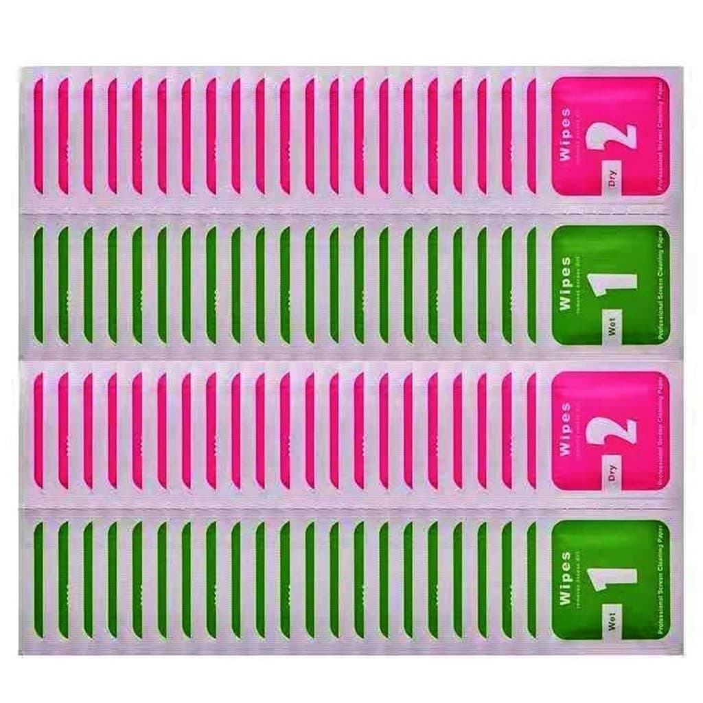 Kit Limpa Tela Pano Seco E Com Álcool 1 E 2 Pacote Manutenção Celular Limpeza Tela Aplicar Película