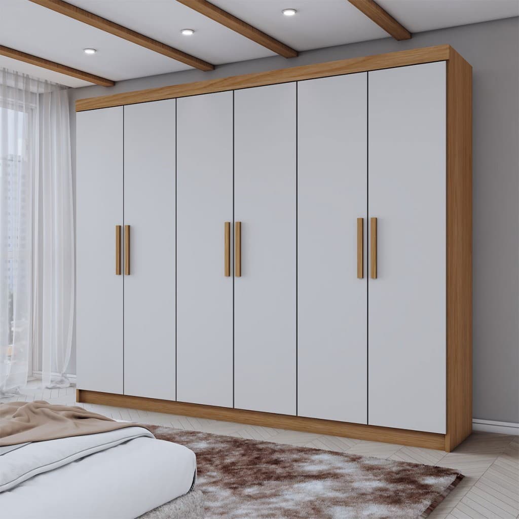 Guarda-Roupa Casal Aurora 6 Portas 2 Gavetas