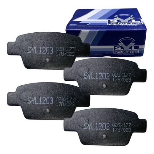 Kit Pastilha Freio Traseira Syl Bravo Linea Tjet Stilo 2002 2003 2004 2005 2006 2007 2008 a 2011