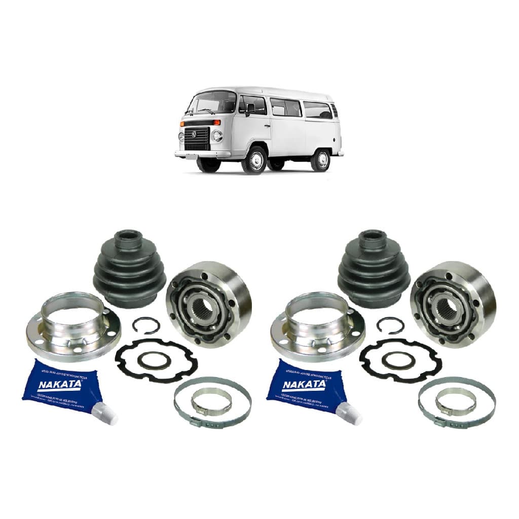 Junta Deslizante 33 dentes Nakata Traseira Esq+Dir Lado Câmbio Volkswagen Kombi 1.6 1978 A 1997