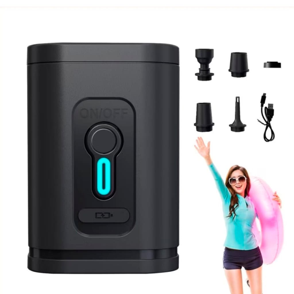 Bomba De Ar Elétrica Recarregável Inflável De Balão Para Infláveis Mini Saco De Armazenamento A Vácuo cstui2br