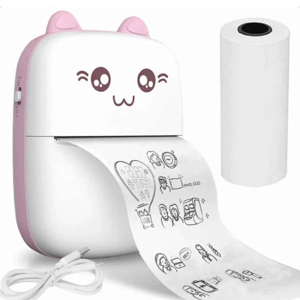 Mini Impressora Térmica Portátil De Bolso Impressão Sem Fio Fotos Notas Bluetooth Para Android e IOSv