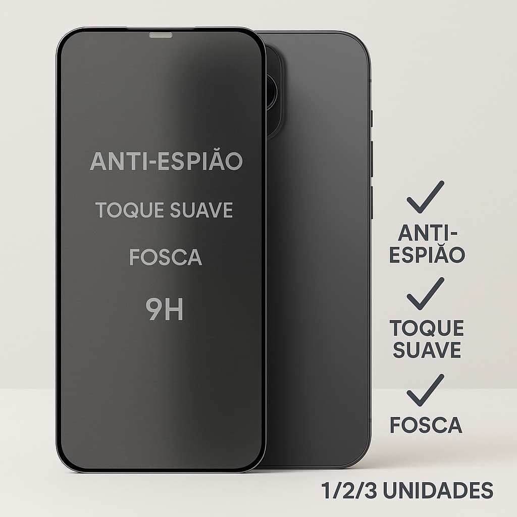Película Privacidade Fosca Motorola G32 G42 G60 G84 G14 - Anti-Reflexo, Toque Suave, 1 a 3 Unidades