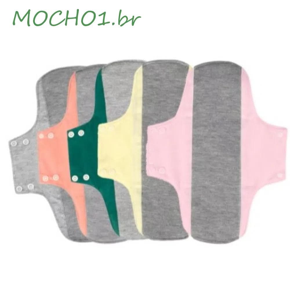 MOCHO1 6 Unidades De Guardanapo Sanitário , Almofadas De Pano Menstrual Laváveis De Grafeno , Forro De Calcinha Macio E 