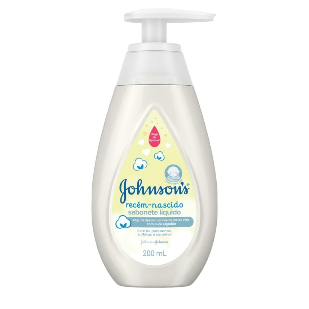 SABONETE LIQUIDO INFANTIL JOHNSONS RECEM NASCIDO C/200ML