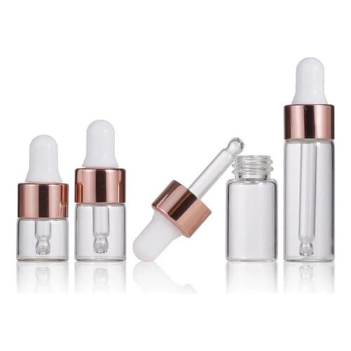 Kit 20 Frascos Conta Gotas Vidro Óleo Essencial Floral