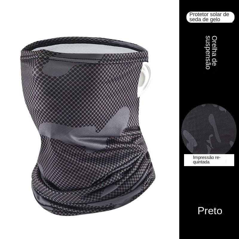 Máscara De Secagem Rápida/Bandana UV Antipoeira/Lenço Facial Para Andar De Motocicleta/Bicicleta/Pesca