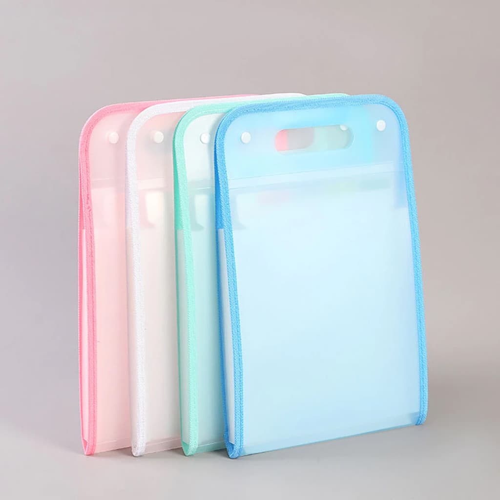 Pasta Sanfonada Organizadora Vertical Para Documentos A4 12 Divisões