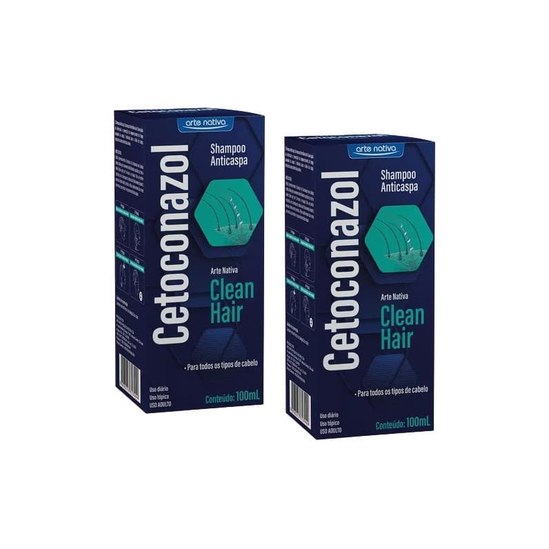 Kit 2 Shampoo Anticaspa Clean Hair 100ml