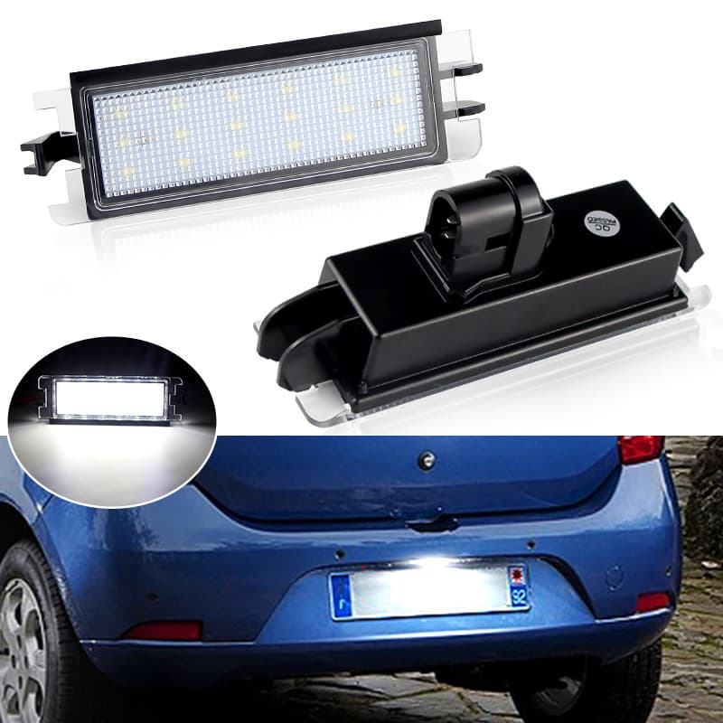 1 Pçs Carro LED Luz Da Placa De Identificação Para Renault CLIO II Elevador 2001 2002 2003 2004 2005 Dacia Sandero I Log