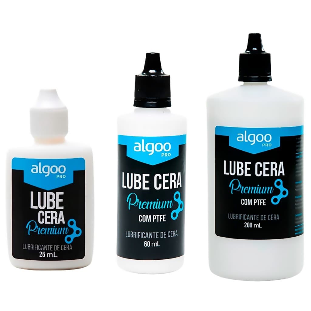 Óleo Lubrificante Corrente Bike Algoo Lube Cera 200ML 60ML ou 25ML