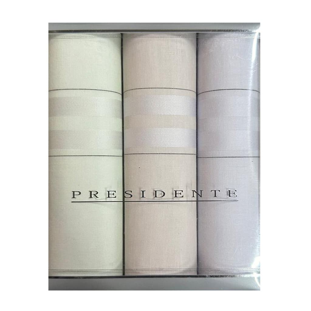 Lenço Fino Puro Algodão C/3 44 x 44 cm - P4007P