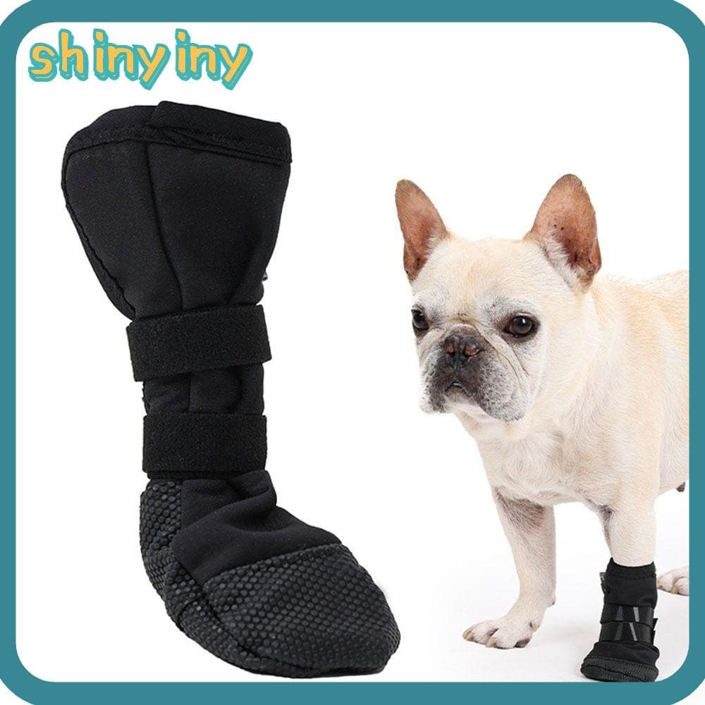 Protetor De Patas De Cachorro Brilhante , Bota De Proteção À Prova D'água Para Cães , Suprimentos Anti-Lamber Animais De