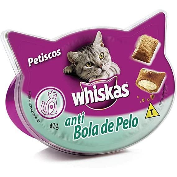 Petisco Whiskas Temptations Anti Bola Pelo Gatos Adultos 40g