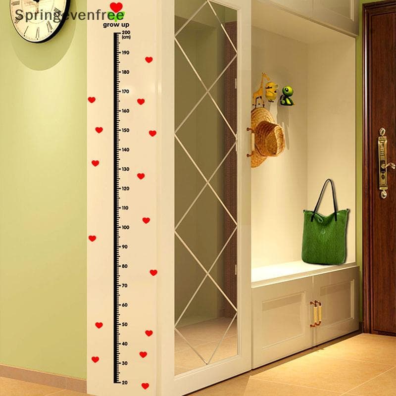 Spe Heart Adesivo De Parede Gráfico De Crescimento Do Bebê Sob O Decalque De Medida De Altura De Animais Marinhos FE