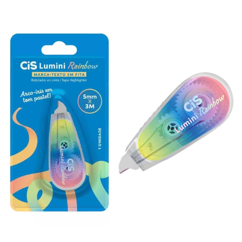 Marca Texto em Fita Lumini Rainbow - CiS
