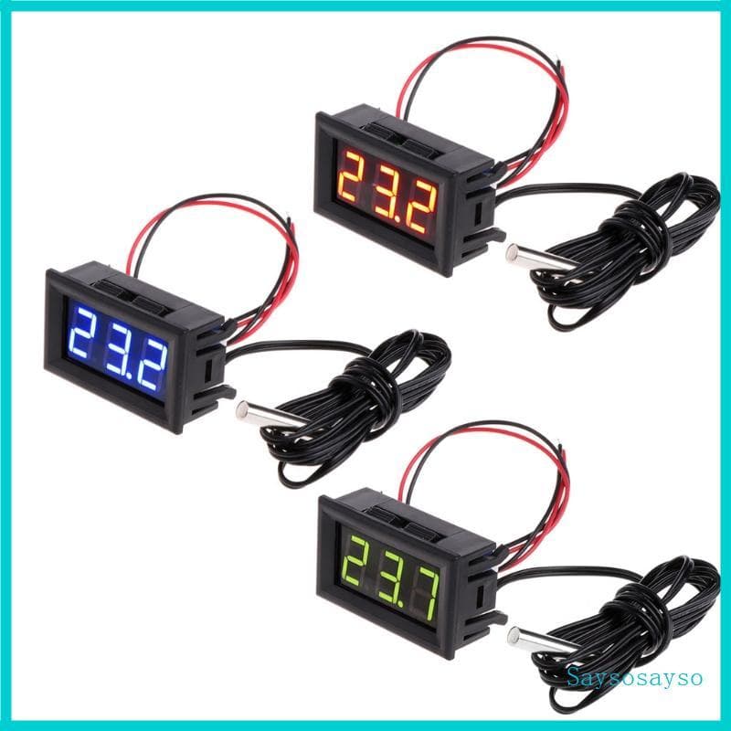 Saysosayso-50 110 ° c Para DC 12v Digital LED Painel Monitor De Temperatura Do Carro Me