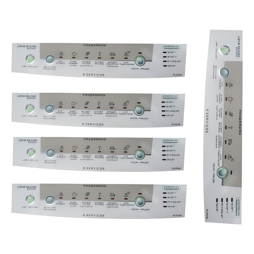 Kit 5 Película Painel Decorativo Adesivo Lava Louça Ble20