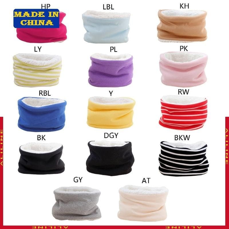 Outono Inverno Lenço Bebê Cor Sólida Lenços Pelúcia Grosso Quente Para Meninos Meninas