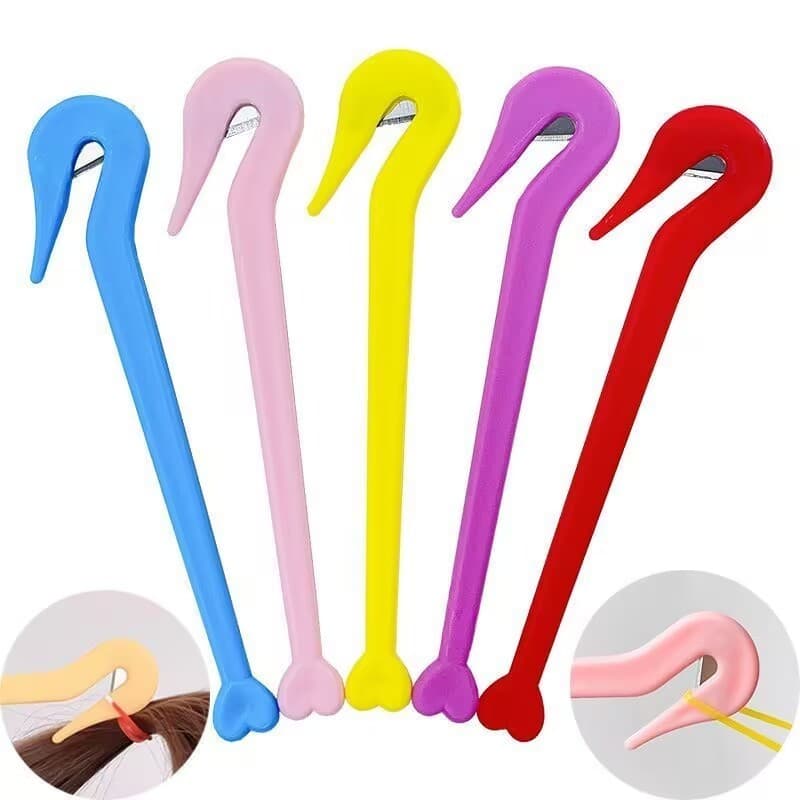 Kit 3 ate 9 Unidades Removedor de cabelo cortador de elástico descartável não danifica o cabelo