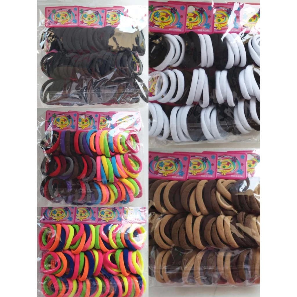 kit72 Unidades Elastico de Cabelo Xuxinha Rabico para cabelo