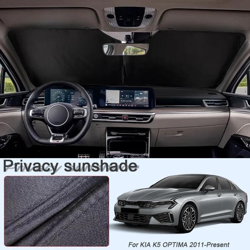 Carro Preto Janela Privacidade Pára-Sol Para KIA K5 OPTIMA 2011-Presente Auto Anti-UV Isolamento Térmico Proteger Capa A
