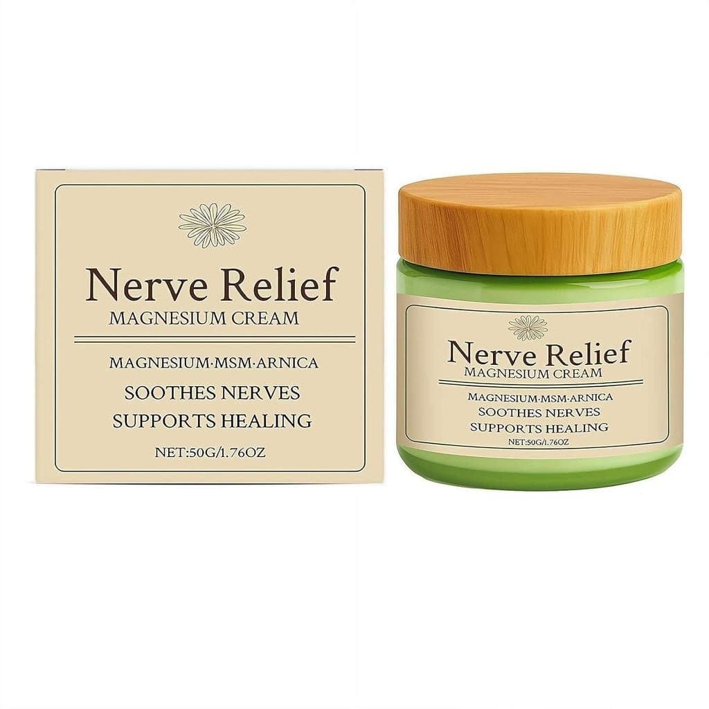 Creme de Magnésio para Alívio Nervoso, Loção de Magnésio com Arnica e MSM, Acalma os Nervos e Oferece Suporte Diário par
