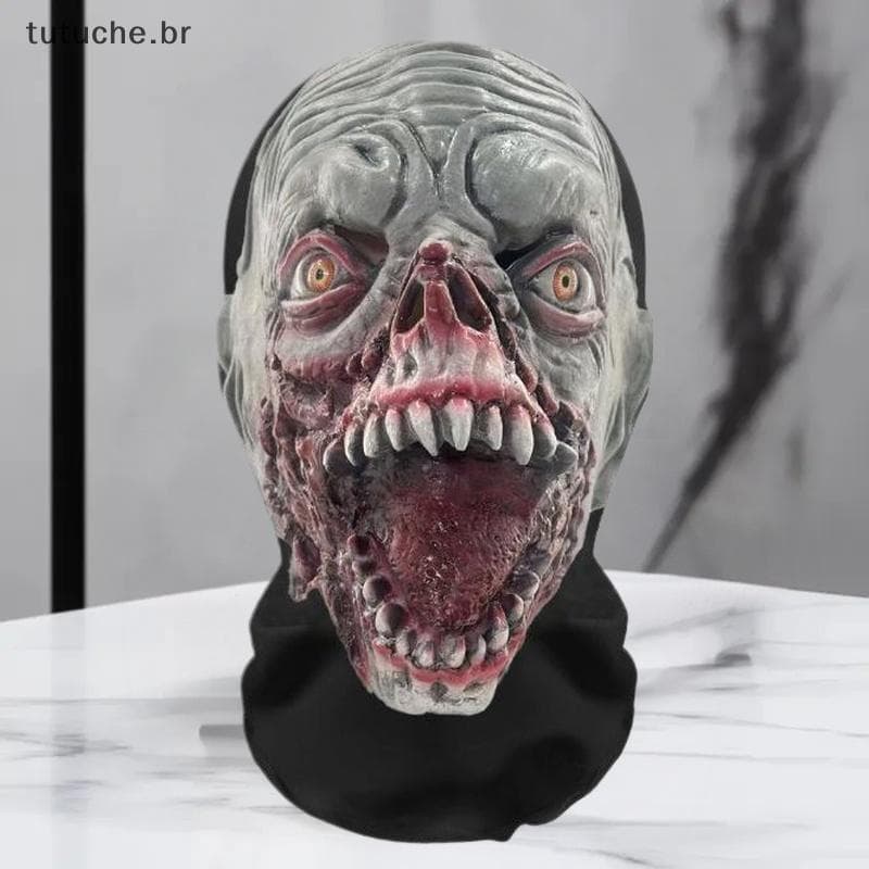 TU Halloween Fantasma Rosto 3D Máscara Balaclava Cheio Malha Elástica Respirável Zumbi Headcovers Festa De Terror Cospla