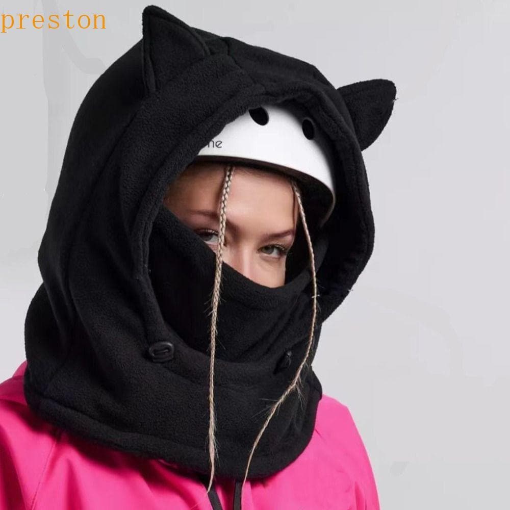 Chapéu De Capacete De Motocicleta PRESTON , Balaclava De Esqui Com Proteção De Ouvido Para Clima Frio , Grosso Capuz Sno