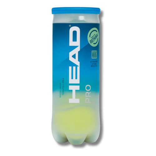 Bola Head Pro - Tubo Com 3 Bolas Amarelo