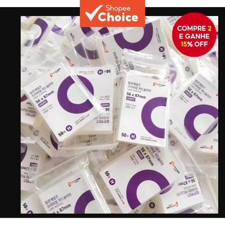 Mangas Para Cartão Fotográfico De Pipoca , Manga Coreano , 20 Capas Protetoras Pequeno De Seda 0.1 Mm , Alta Permeabilid