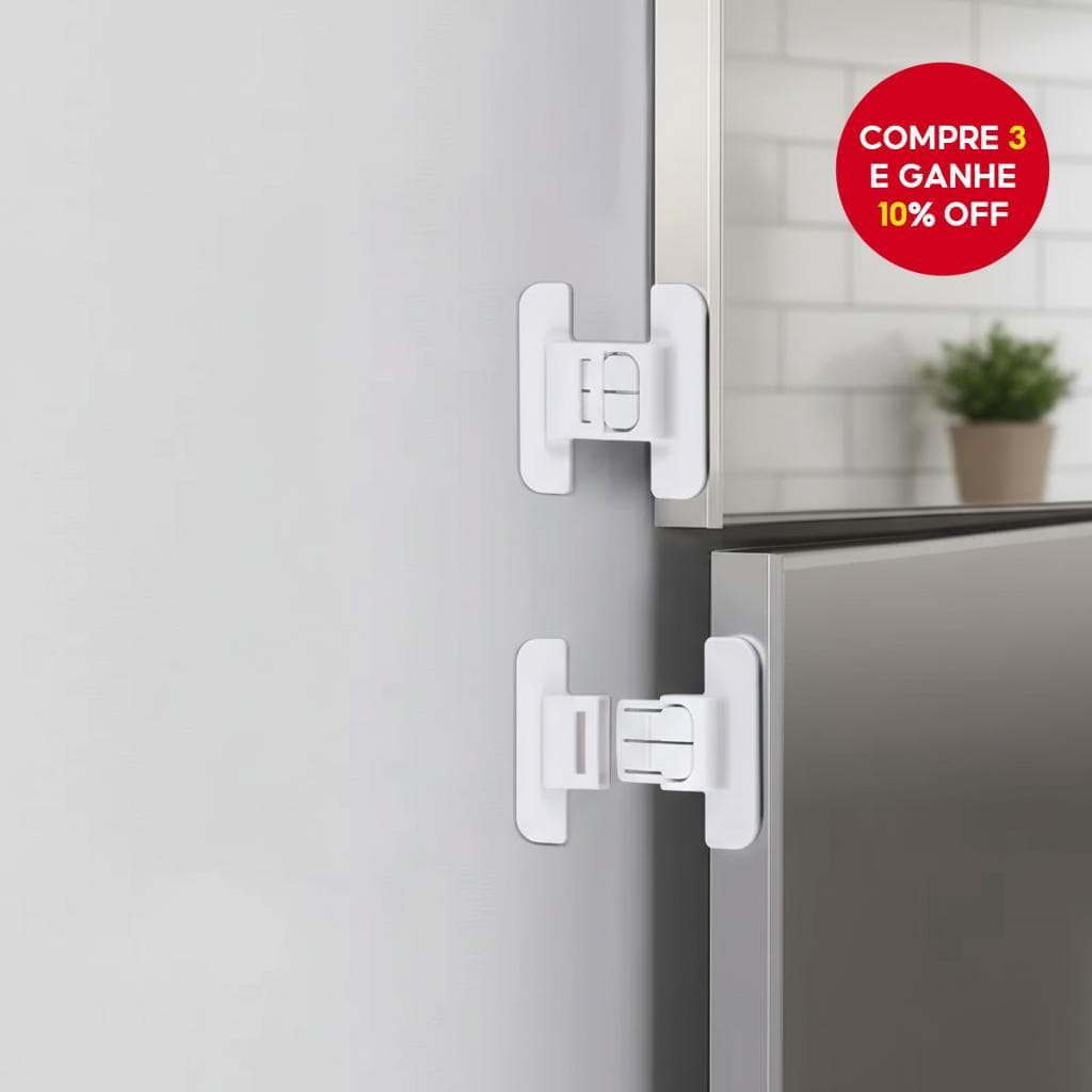  2 Unidades de Travas de Segurança para Geladeira e Armário, Travas Antiabertura à Prova de Crianças, Ideia de Presente