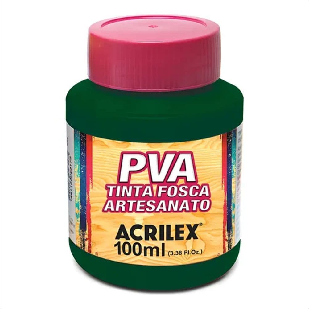 Tinta pva Acrilex fosca verde esmeralda 571 100ml