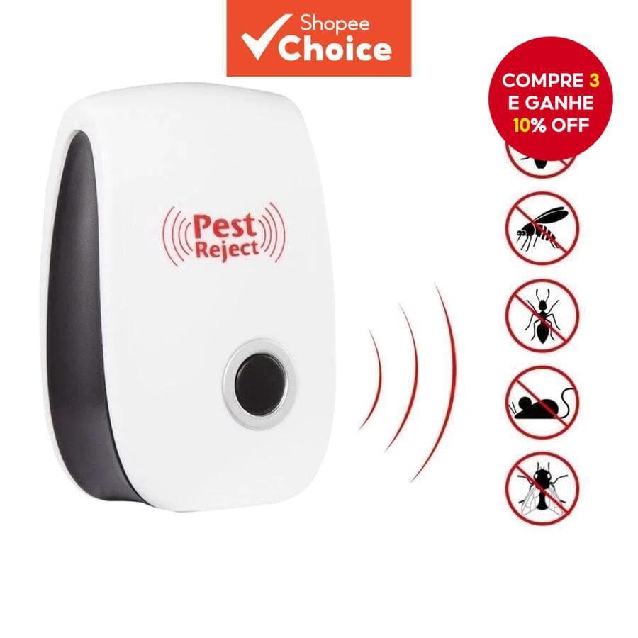 Repelente Ultrassônico De Mosquitos , Assassino Eletrônico Doméstico Armadilha Para Baratas De Ratos