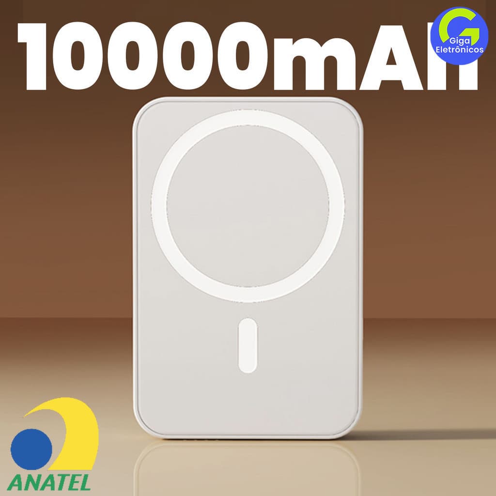 Carregador Portátil Indução para iPhone Magsafe Sem fio Bateria Carga 3000mAh/5000mAH/10000mah