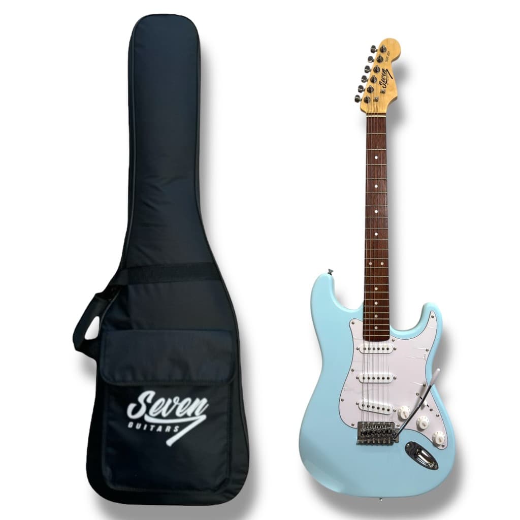 Guitarra Strato Seven Sgt-207 Azul Celeste C/Bag