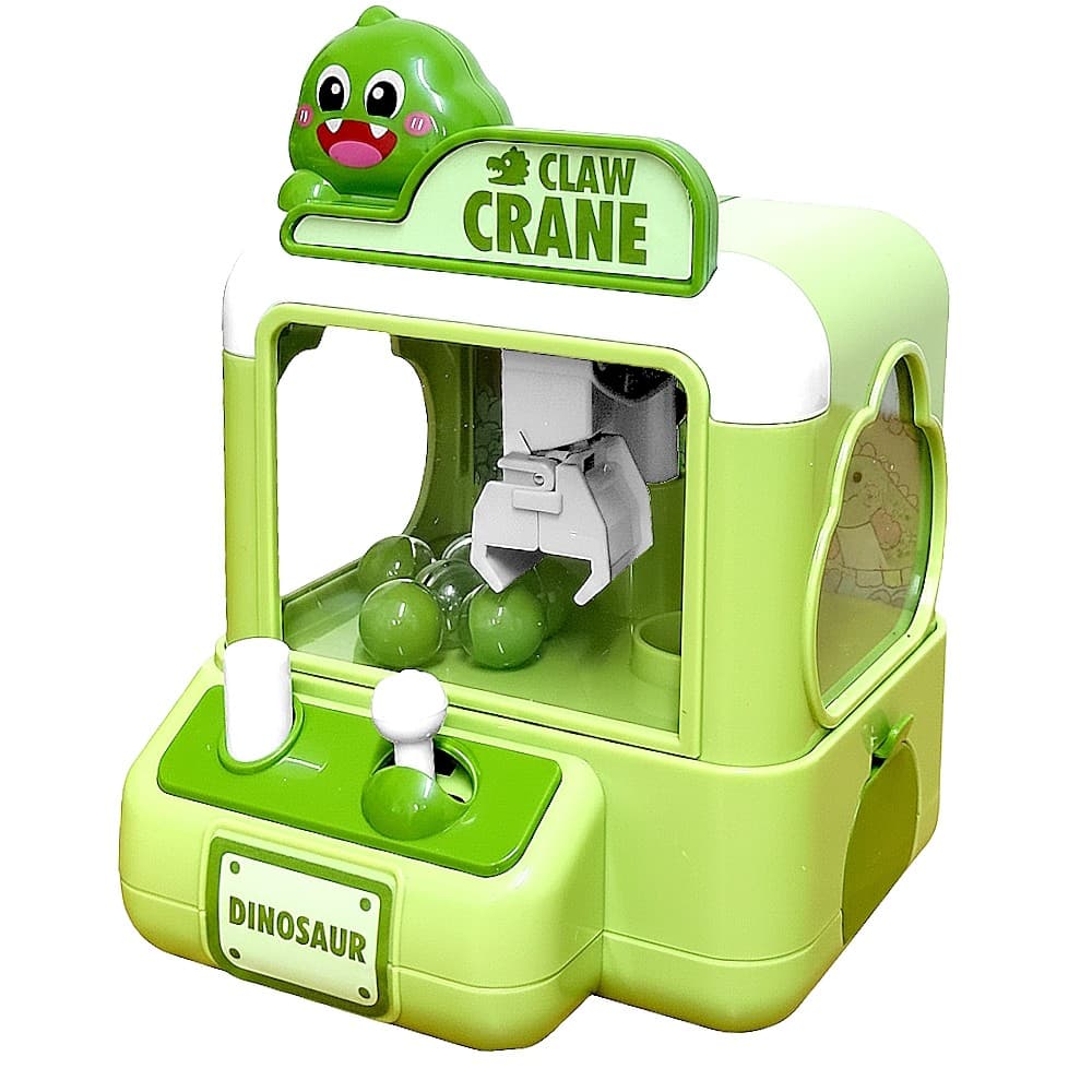 Mini Máquina Pega Ursinhos com Bolinhas Dinossauro Infantil Claw Crane com Alavanca