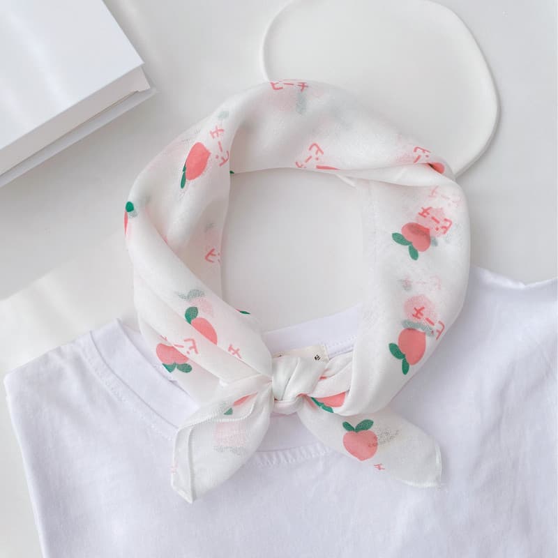 Idade-reduzindo estilo Preppy estudante crianças outono inverno algodão lenço quadrado cachecol à prova de vento decoraç