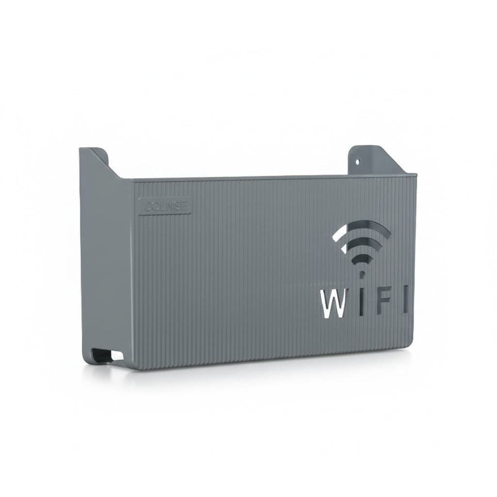 Suporte Para Roteador Modem Wi-fi Adesivo Organizador de Cabos de Rede
